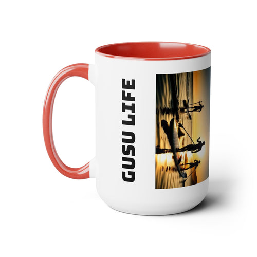 Two-Tone Coffee Mugs, 15oz